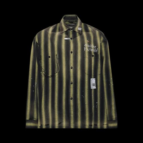 Maison Mihara Yasuhiro Vintage Like Stripe Long-Sleeve Shirts 'Green'
