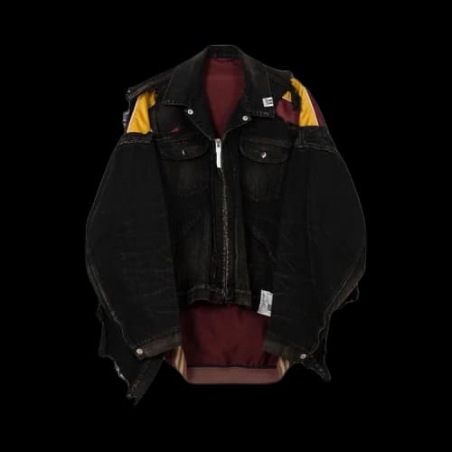 Maison Mihara Yasuhiro Double Layered Denim Jacket 'Black'