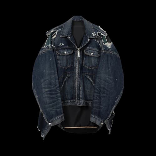 Maison Mihara Yasuhiro Double Layered Denim Jacket 'Indigo'