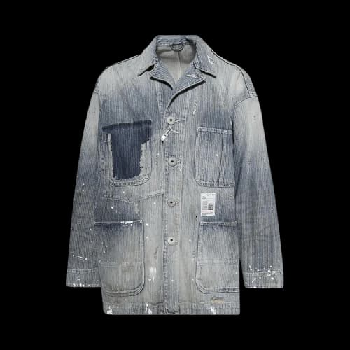 Maison Mihara Yasuhiro Aged Chore Jacket 'Indigo'
