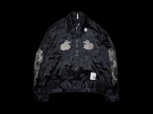 Maison Mihara Yasuhiro Collared Souvenir Jacket Black