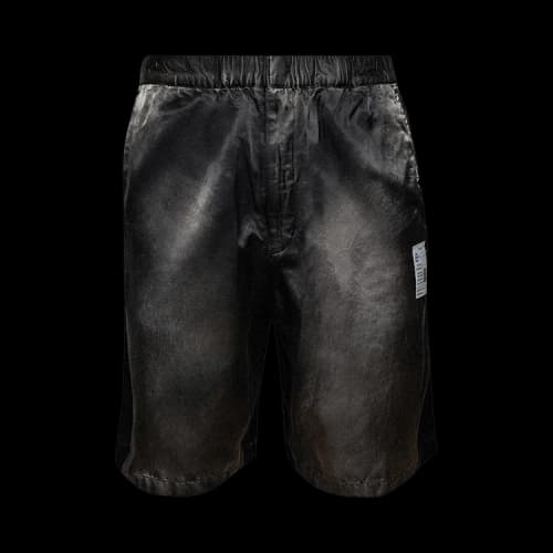 Maison Mihara Yasuhiro Aged Satin Shorts 'Black'
