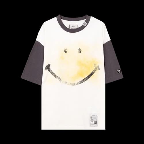 Maison Mihara Yasuhiro Smiley Face T-Shirt 'White'