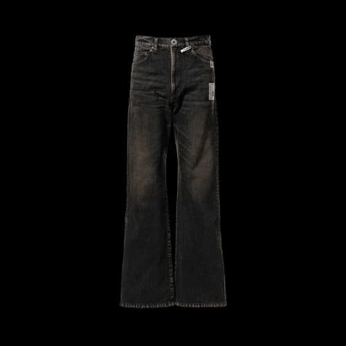 Maison Mihara Yasuhiro Flare Tapered Jeans 'Black'