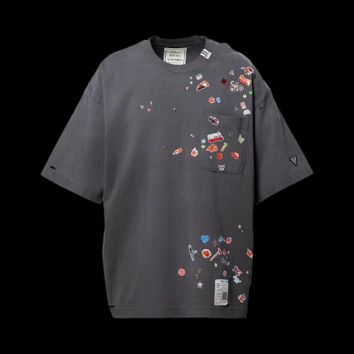 Maison Mihara Yasuhiro Sticker Tee 'Black'