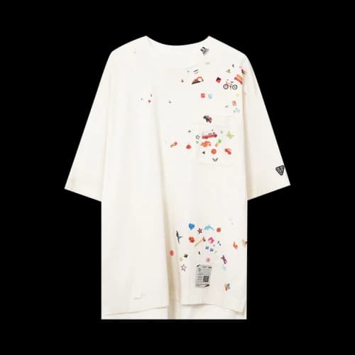 Maison Mihara Yasuhiro Sticker Tee 'White'