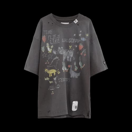 Maison Mihara Yasuhiro Doodle Tee 'Black'