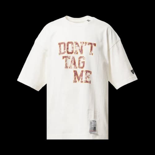 Maison Mihara Yasuhiro Don't Tag Me Printed Tee 'White'