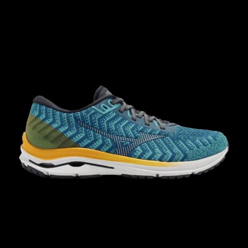 Mizuno Wave Rider 24 Waveknit Super Wide 'Blue Orange'