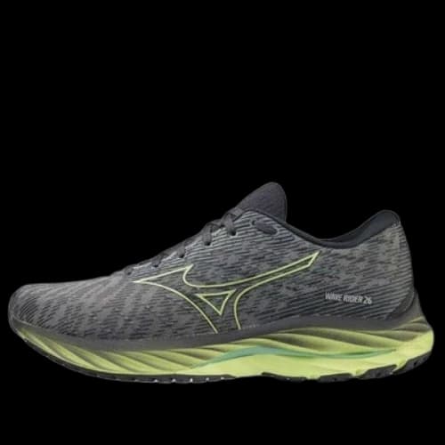 Mizuno Wave Rider 26 'Grey Volt Green'
