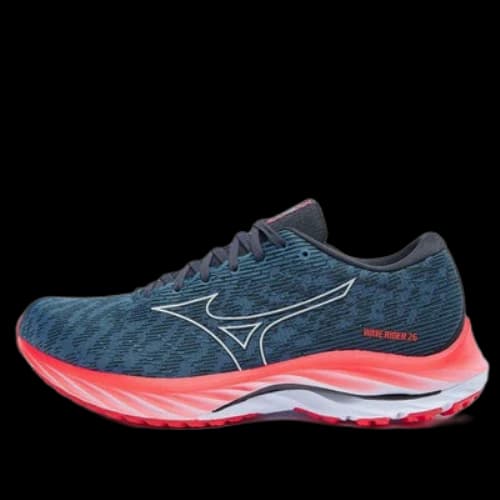 Mizuno Wave Rider 26 'Navy Teal Bright Orange'
