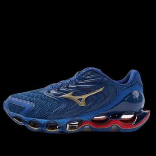 Mizuno Wave Prophecy 12S 'Dark Blue Gold Wine Red'