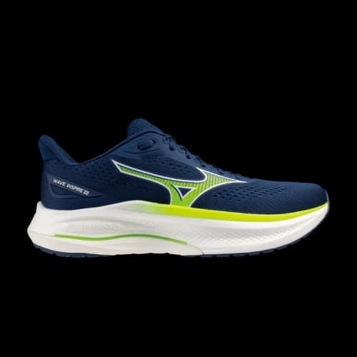 Mizuno Wave Inspire Extra Wide 4E 'Navy Yellow'