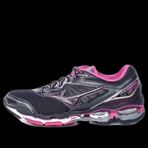 Mizuno Wave Creation 18 Low Tops Wear-resistant Black Purple