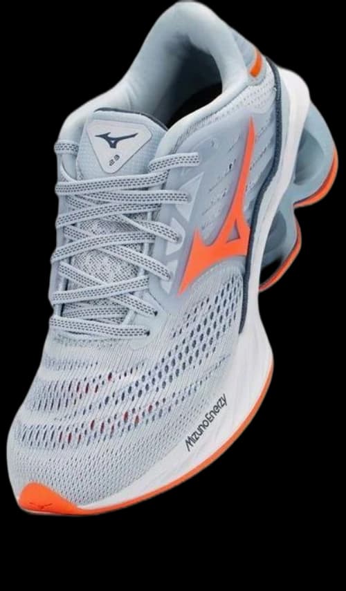 Mizuno Wave Creation 23 Shock Absorption Non-Slip Gray Orange