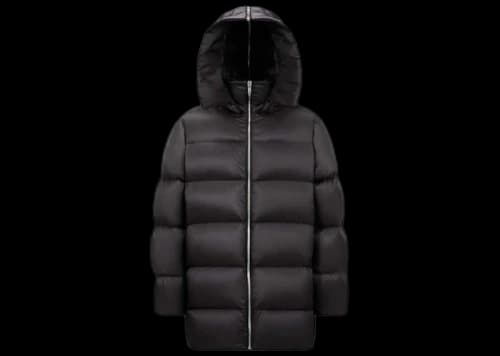 Moncler x Rick Owens Cyclopic Hooded Long Down Jacket Black