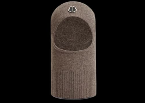 Moncler x Rick Owens Wool & Cashmere Balaclava Taupe