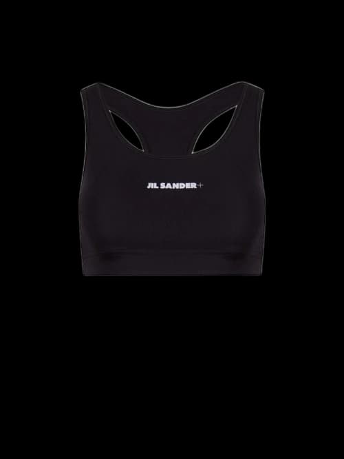 Jil Sander Woman Stretch Nylon Top Black