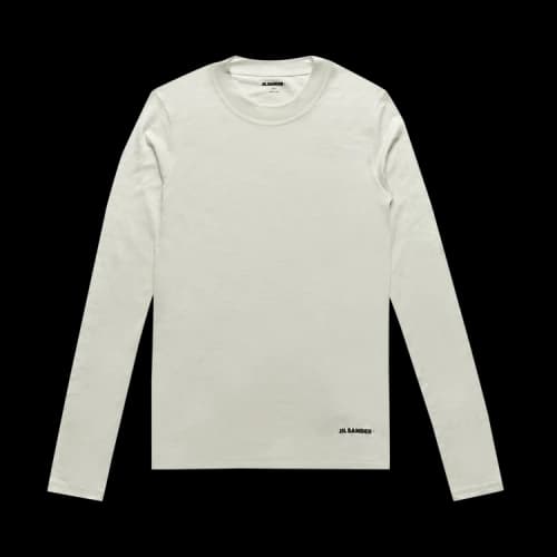 Jil Sander Technical Wool Jersey Long-Sleeve T-Shirt 'White'