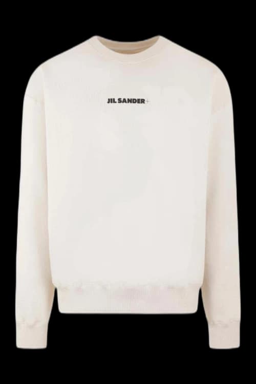 Jil Sander Logo Sweatshirt Light Beige
