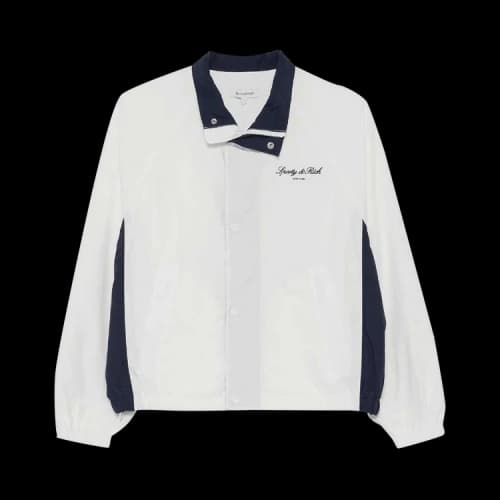 Sporty & Rich Signature NY Contrast Jacket 'White'