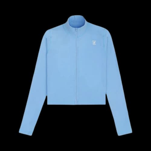Sporty & Rich Runner Active Zip Up Jacket 'Atlantic'