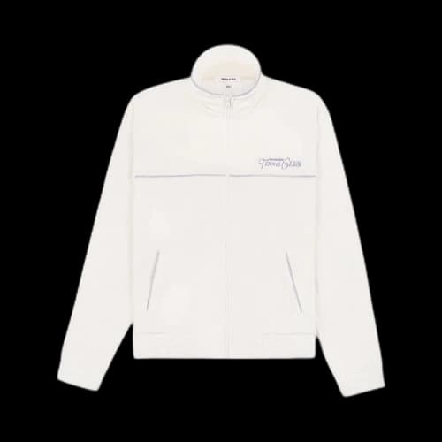 Sporty & Rich Rizzoli Tennis Terry Track Jacket 'Milk'