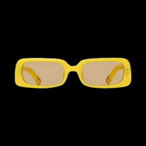 Jacquemus Azzurro Rectangular Sunglasses 'Pear Sorbet/Yellow Gold/Yellow'
