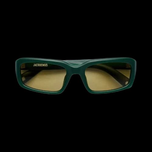 Jacquemus x Linda Farrow Marino Sunglasses 'Green/Silver'