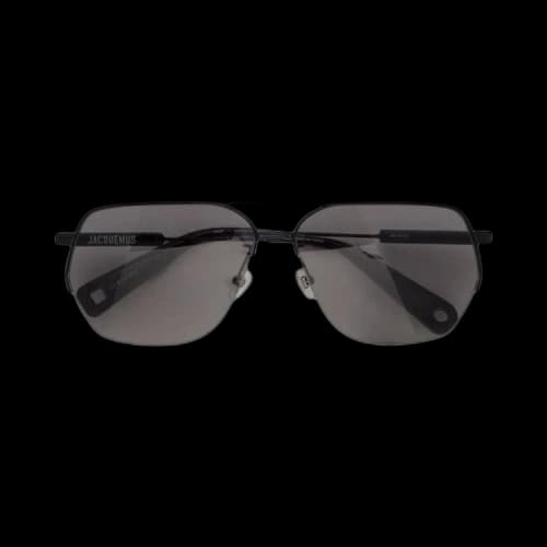 Jacquemus x Linda Farrow Aviator Sunglasses 'Black/Grey'