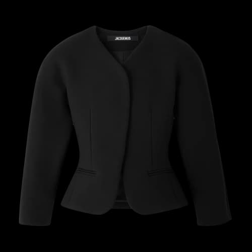Jacquemus La Petite Veste Ovalo 'Black'