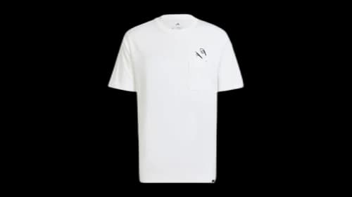 adidas Lounge Slides Graphic Pocket T-Shirt White