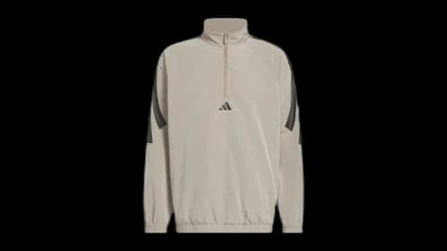 adidas Woven Half-Zip Sweater Putty Beige