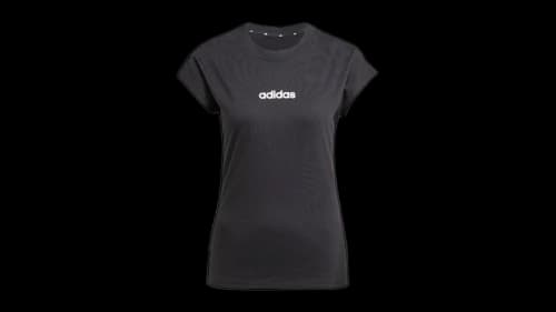 adidas Women's Essentials Linear Cotton T-Shirt Black/White