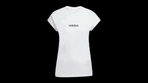 adidas Women's Essentials Linear Cotton T-Shirt White/Black