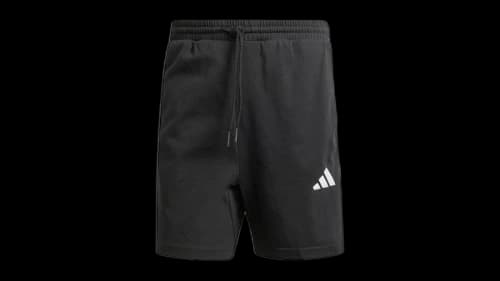 adidas Essentials 3-Stripes Single Jersey Shorts 7-Inch Black White