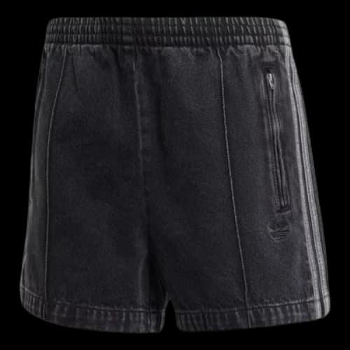 adidas Adicolor Denim Firebird Shorts 'Black' (Women's)