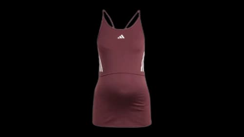 adidas Women's Maternity Tank Top Aurora Ruby/Brown