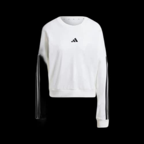 adidas Essentials 3-Stripes French Terry Sweatshirt 'White' (Women's)