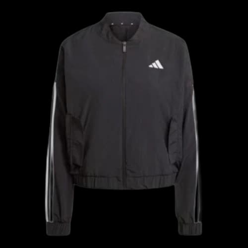 adidas Essentials 3-Stripes Lifestyle Bomber Jacket 'Black White' (Women's)