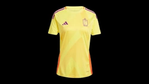 adidas Belgium 25 Team Away Jersey Impact Yellow