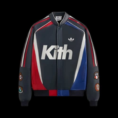 Kith x adidas Football Bomber Jacket Legend Ink