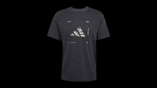 adidas Climacool Camo Logo Graphic Tee Black