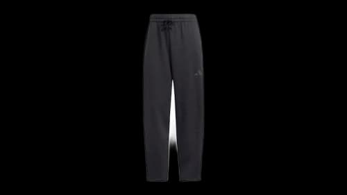 adidas Women's Essentials Contemporary Logo Fleece Barrel Pants Black