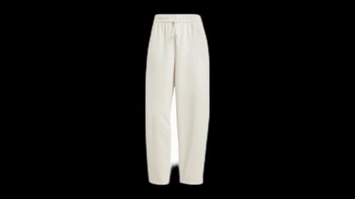 adidas Women's Essentials Contemporary Logo Fleece Barrel Pants Wonder Alumina