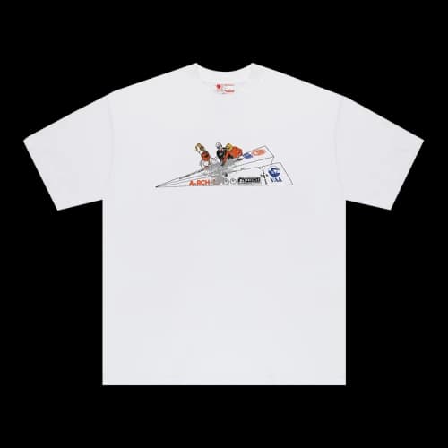 Cactus Jack by Travis Scott x Virgil Abloh x ARCH Paper Plane Tee 'White'