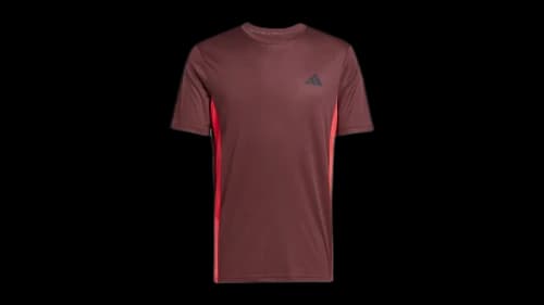 adidas Train Essentials Seasonal Colorblock T-Shirt Aurora Ruby