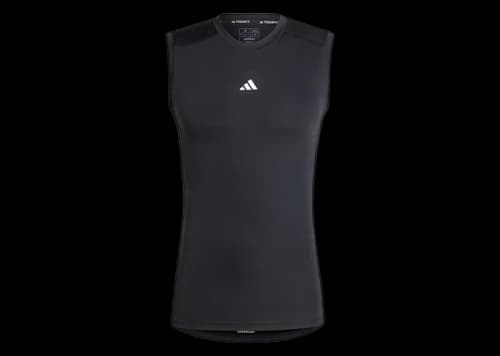 adidas Techfit Compression Training Sleeveless Tee Black