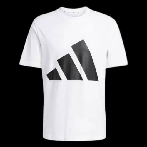 adidas Essentials Big Logo T-Shirt 'Black White'