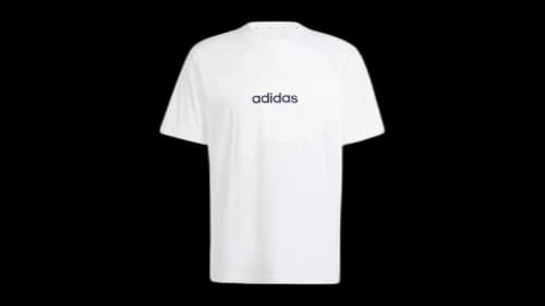 adidas Essentials Linear Single Jersey Tee White/Black